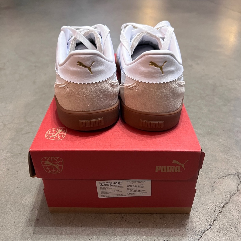 Puma Club 5x5 Lux White / Gold Men’s Size 8 BNWT - Picture 3 of 5